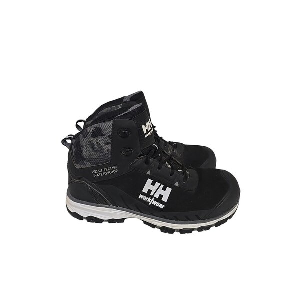 Helly Hansen Men's Mid Alum Toe Comp Plate Hiker Boots HHS241010 Black Size 10M - Picture 2 of 7